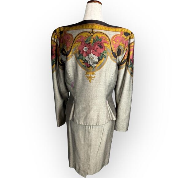 Vintage Donna Morgan Two Piece Jacket And Skirt Set Size 8 - Picture 6 of 13